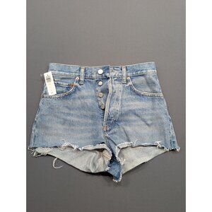 AGOLDE Ridley Vintage High Rise Short Denim Size 25 Chant NWT